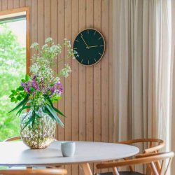 Hemverk Vgur 38 cm - Conifer Eg/Guld Farvet Viser