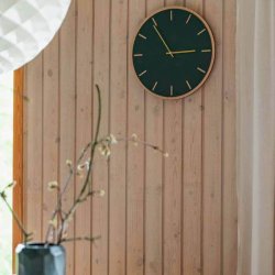 Hemverk Vgur 38 cm - Conifer Eg/Guld Farvet Viser