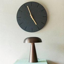 Hemverk Vgur 28 cm - Gunpowder/Guld Farvet Viser