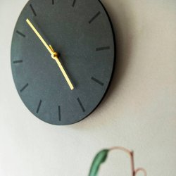 Hemverk Vgur 28 cm - Gunpowder/Guld Farvet Viser