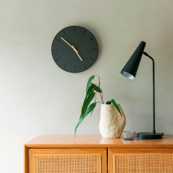 Hemverk Vgur 28 cm - Gunpowder/Guld Farvet Viser