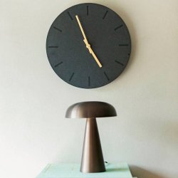 Hemverk Vgur 38 cm - Gunpowder/Guld Farvet Viser