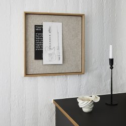 Hemverk Recy. Pinboard Opslagstavle Beige Filt 40x40 cm