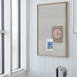 Hemverk Recy. Pinboard Opslagstavle Beige Filt 60x100 cm
