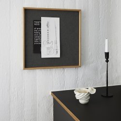 Hemverk Recy. Pinboard Opslagstavle Dark Grey Filt 40x40 cm