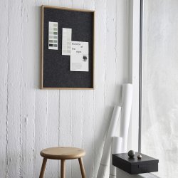 Hemverk Recy. Pinboard Opslagstavle Dark Grey Filt 40x60 cm