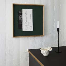 Hemverk Recy. Pinboard Opslagstavle Dark Green Filt 40x40 cm