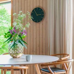 Hemverk Vgur 28 cm - Conifer Eg/Guld farvet Viser