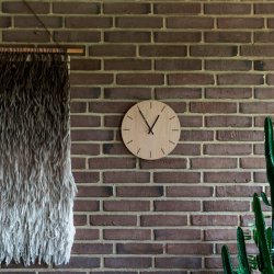 Hemverk Vgur 28 cm - Lys Eg/Slvfarvet Viser