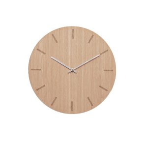 Hemverk Vgur 28 cm - Lys Eg/Slvfarvet Viser