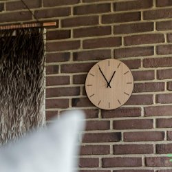 Hemverk Vgur 38 cm - Lys Eg/Sort Viser