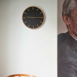 Hemverk Vgur 28 cm - Nero Eg/Guld Farvet Viser