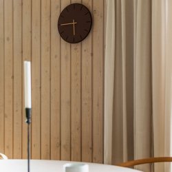 Hemverk Vgur 28 cm - Burgundy Mrk Eg/Kobberfarvet Viser