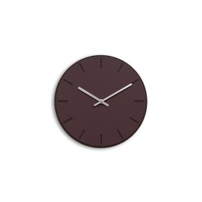 Hemverk Vgur 28 cm - Burgundy Mrk Eg/Slvfarvet Viser