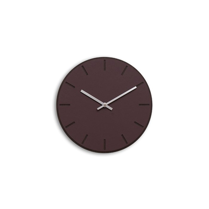 Hemverk Vgur 28 cm - Burgundy Mrk Eg/Slvfarvet Viser