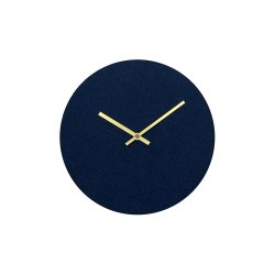 Hemverk Vgur 28 cm - Felt Dark Blue/Guldfarvet Viser 