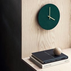 Hemverk Vgur 28 cm - Felt Dark Green/Guldfarvet Viser 