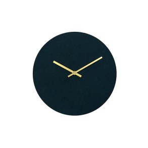 Hemverk Vgur 28 cm - Felt Dark Green/Guldfarvet Viser 