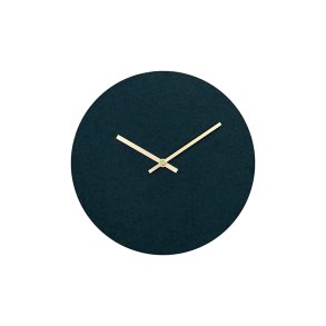 Hemverk Vgur 28 cm - Felt Dark Green/Kobberfarvet Viser 