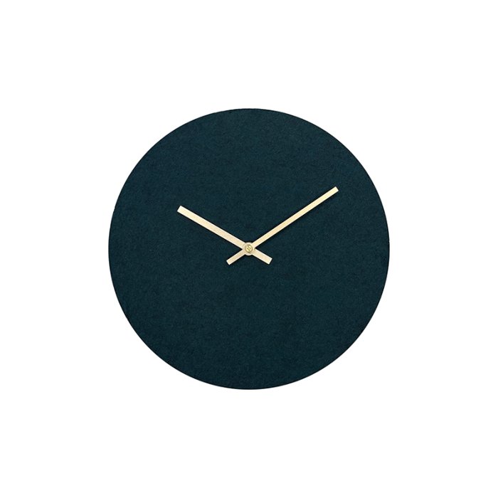 Hemverk Vgur 28 cm - Felt Dark Green/Kobberfarvet Viser 