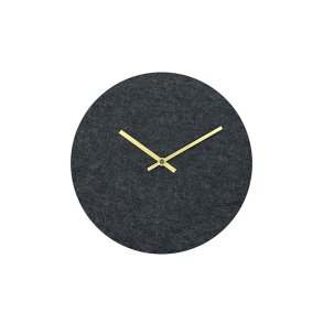 Hemverk Vgur 28 cm - Felt Dark Grey/Guldfarvet Viser 