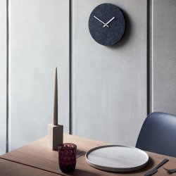 Hemverk Vgur 28 cm - Felt Dark Grey/Slvfarvet Viser 