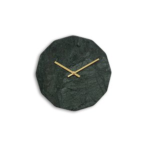 Hemverk Vgur 28 cm - Marble Verde/Guldfarvet Viser