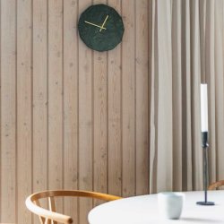 Hemverk Vgur 28 cm - Marble Verde/Guldfarvet Viser