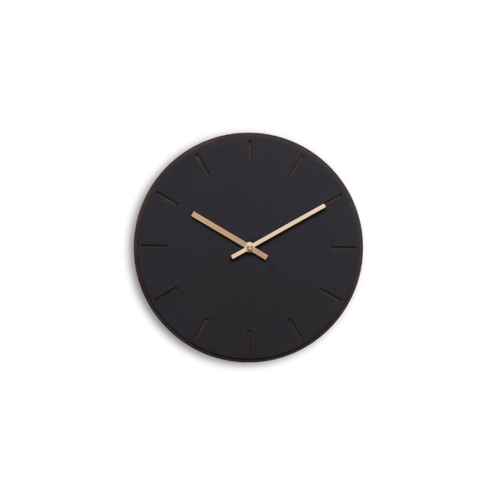 Hemverk Vgur 28 cm - Nero Mrk Eg/Kobberfarvet Viser