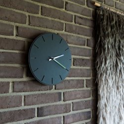 Hemverk Vgur 28 cm - Nero Mrk Eg/Slvfarvet Viser