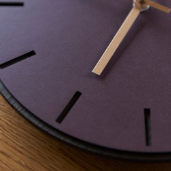 Hemverk Vgur 38 cm - Burgundy Mrk Eg/Guldfarvet Viser