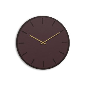 Hemverk Vgur 38 cm - Burgundy Mrk Eg/Guldfarvet Viser