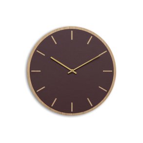 Hemverk Vgur 38 cm - Burgundy Eg/Guldfarvet Viser