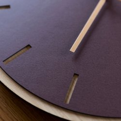 Hemverk Vgur 38 cm - Burgundy Eg/Kobberfarvet Viser