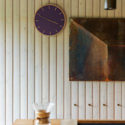 Hemverk Vgur 38 cm - Burgundy Eg/Kobberfarvet Viser