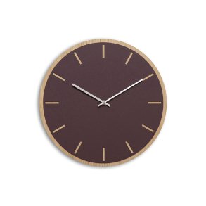 Hemverk Vgur 38 cm - Burgundy Eg/Slvfarvet Viser