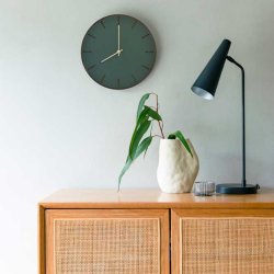 Hemverk Vgur 38 cm - Conifer Mrk Eg/Guldfarvet Viser