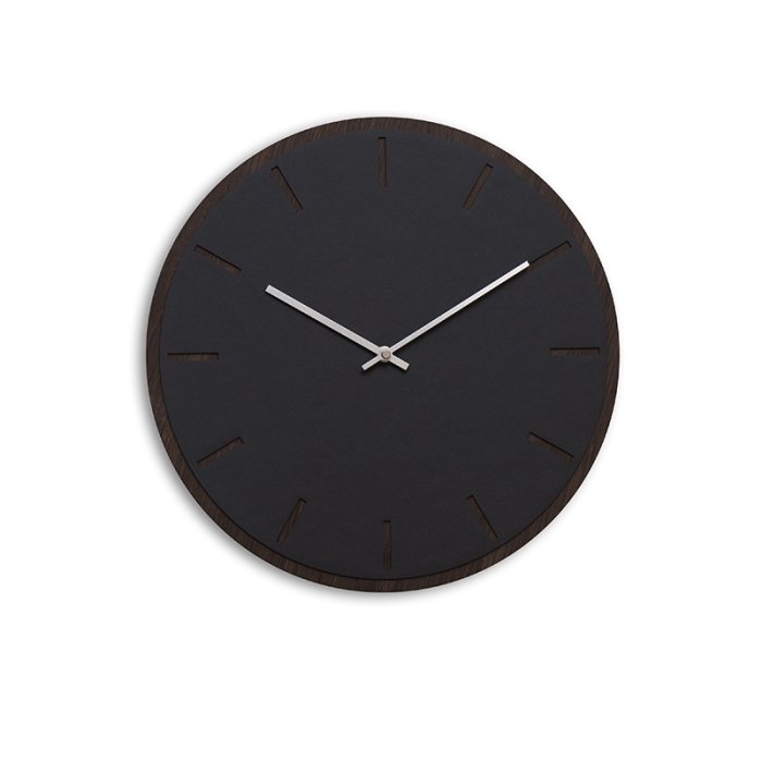 Hemverk Vgur 38 cm - Nero Mrk Eg/Slvfarvet Viser