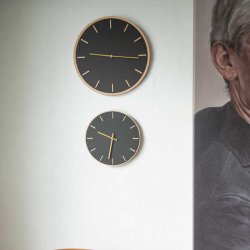 Hemverk Vgur 38 cm - Nero Eg/Guld Viser