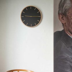 Hemverk Vgur 38 cm - Nero Eg/Guld Viser