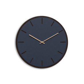 Hemverk Vgur 38 cm - Smokey Blue Mrk Eg/Guldfarvet Viser