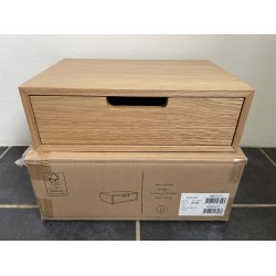 Hide Opbevaringskasse m. Skuffe - Eg - 2-SORTERING