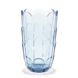 Holmegaard Lily Vase H19 cm Blue Iris