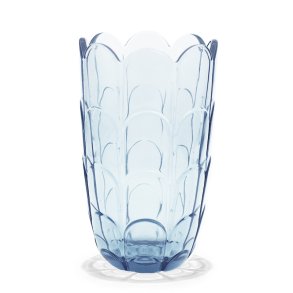 Holmegaard Lily Vase H19 cm Blue Iris