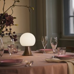 Holmegaard Noor LED Lampe H24 cm Brun