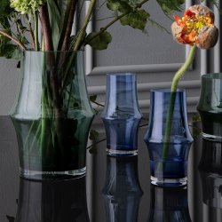 Holmegaard Arc Vase H15 cm - Mrk Bl