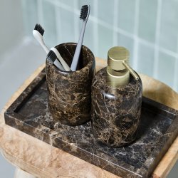 House Doctor Able S�bedispenser Brun Marmor