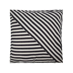 House Doctor Azy Pudebetr�k 50x50 cm Sort/R�hvid