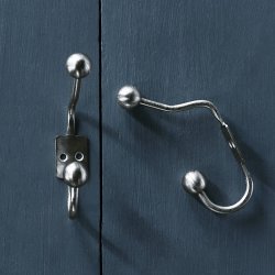 House Doctor Ball Dobbeltkroge 2 stk. S�lvfinish