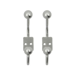 House Doctor Ball Dobbeltkroge 2 stk. S�lvfinish